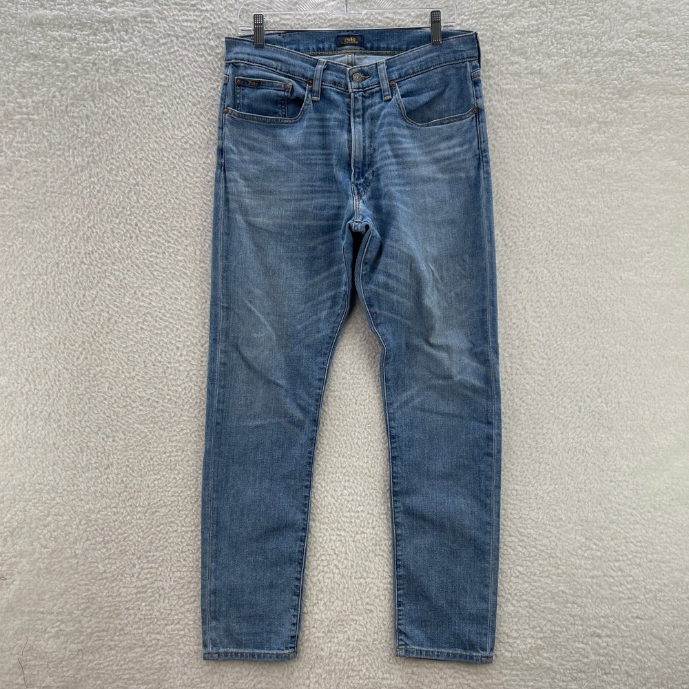 Polo Ralph Lauren Jeans Mens 32x32 Blue Parkside Active Taper Stretch Preppy